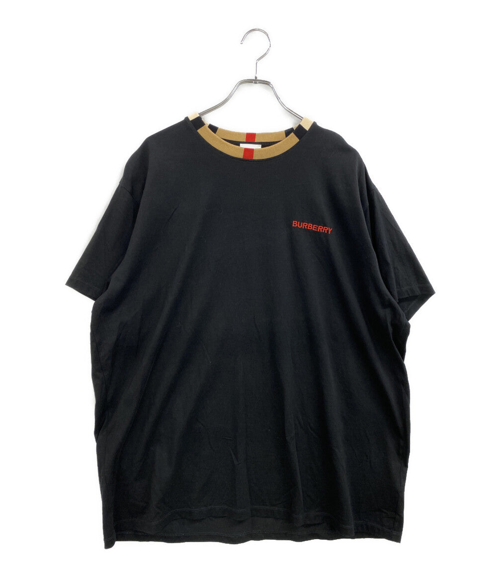 BURBERRY 半袖Ｔシャツ アイコン ストライプトリム コットンT メンズ SIZE XL バーバリー