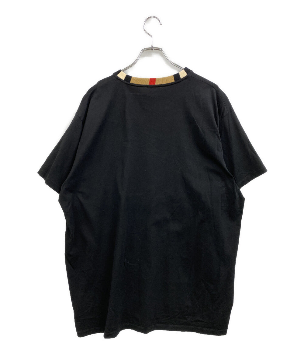 BURBERRY 半袖Ｔシャツ アイコン ストライプトリム コットンT メンズ SIZE XL バーバリー