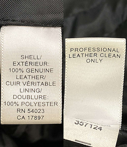 BANANA REPUBLIC レザーカーコート 03Fall ブラック トルコ製 メンズ SIZE M バナナリパブリック