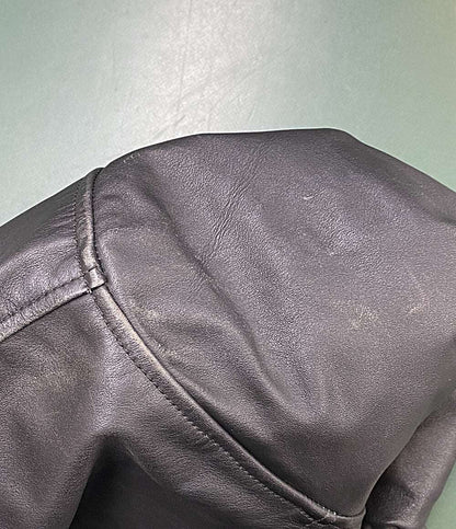 BANANA REPUBLIC レザーカーコート 03Fall ブラック トルコ製 メンズ SIZE M バナナリパブリック