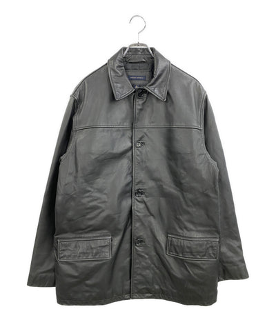 BANANA REPUBLIC レザーカーコート 03Fall ブラック トルコ製 メンズ SIZE M バナナリパブリック