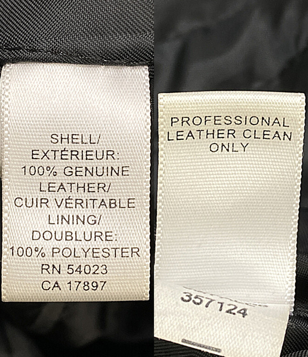 BANANA REPUBLIC レザーカーコート 03Fall ブラック トルコ製 メンズ SIZE M バナナリパブリック