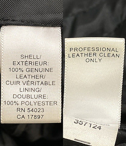 BANANA REPUBLIC レザーカーコート 03Fall ブラック トルコ製 メンズ SIZE M バナナリパブリック