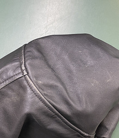 BANANA REPUBLIC レザーカーコート 03Fall ブラック トルコ製 メンズ SIZE M バナナリパブリック