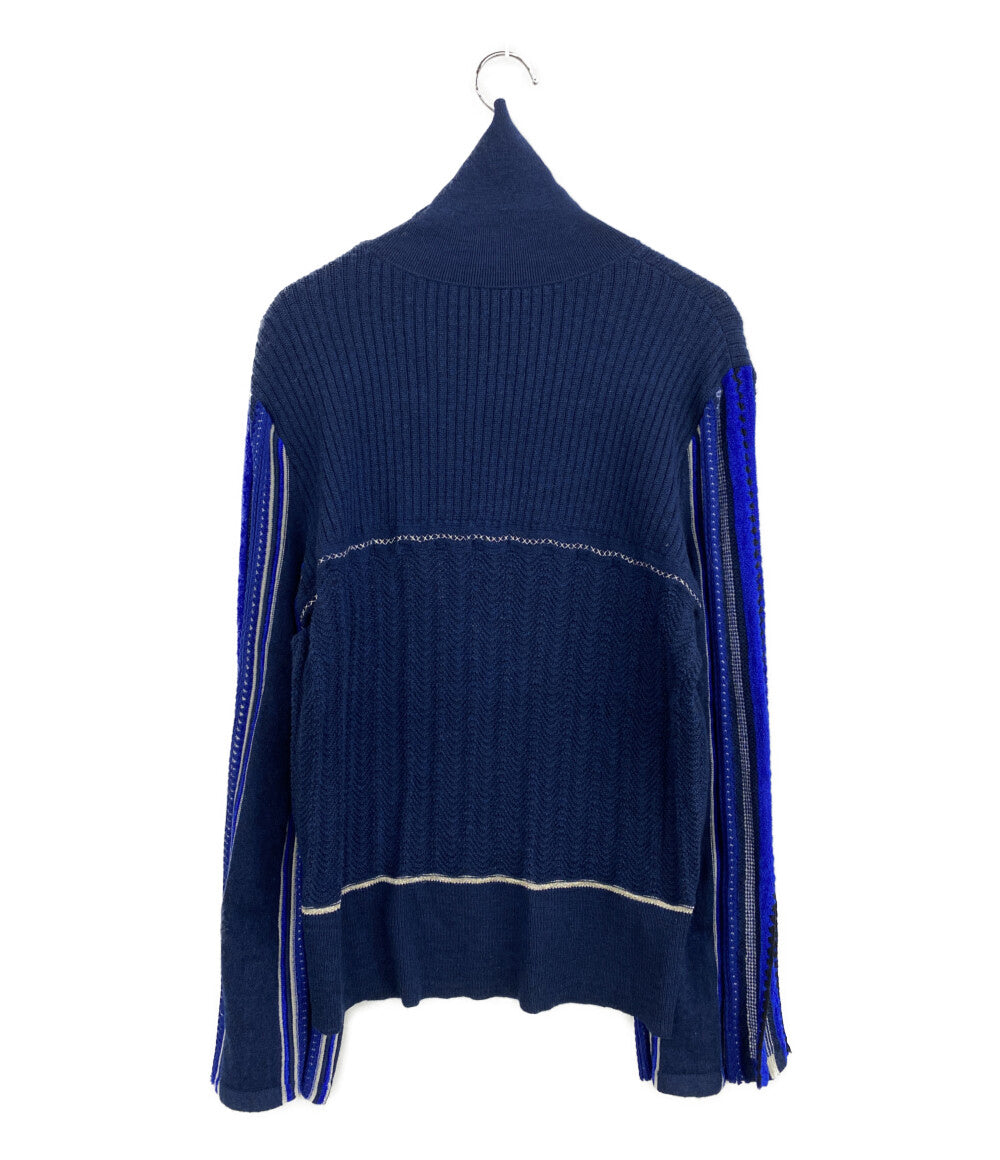 美品 Mame Kurogouchi ニット ストライプ ハマグリニット 19AW MM19AW-KN027 レディース SIZE 2 マメクロゴウチ