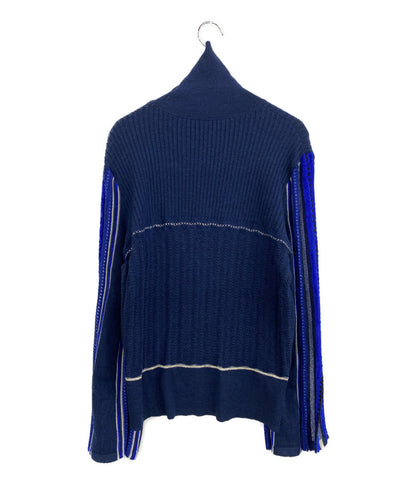 美品 Mame Kurogouchi ニット ストライプ ハマグリニット 19AW MM19AW-KN027 レディース SIZE 2 マメクロゴウチ