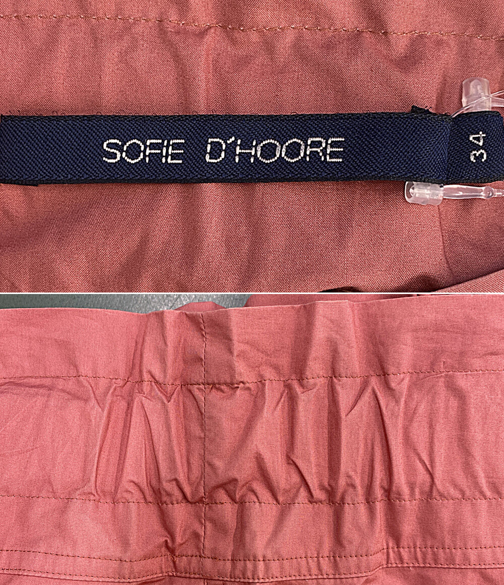 SOFIE D'HOORE ソフィードール スカート コットンギャバ ピンク レディース SIZE 34