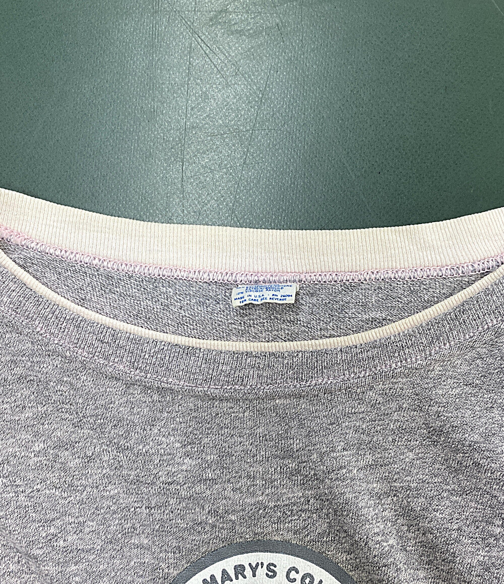 Champion 半袖Ｔシャツ USA製 ダブルリブ ピンクステッチ 80s メンズ SIZE L チャンピオン
