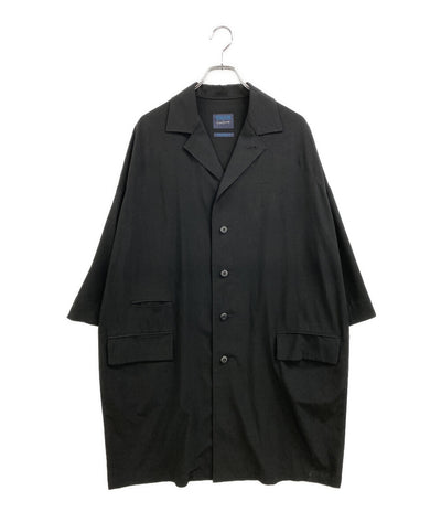 YOHJI YAMAMOTO REGULATION 五分袖シャツ オープンカラー F0-D52-900 メンズ SIZE 2 レギュレーションヨウジヤマモト