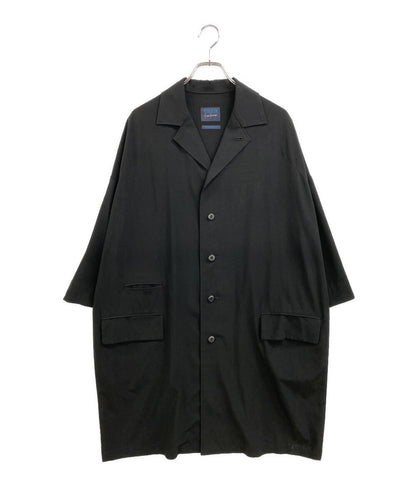 YOHJI YAMAMOTO REGULATION 五分袖シャツ オープンカラー F0-D52-900 メンズ SIZE 2 レギュレーションヨウジヤマモト