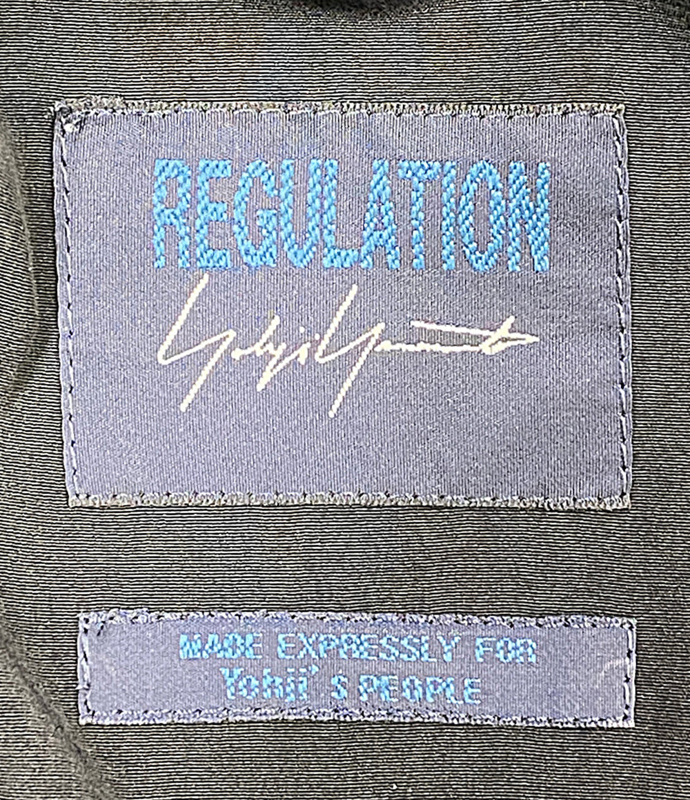 YOHJI YAMAMOTO REGULATION 五分袖シャツ オープンカラー F0-D52-900 メンズ SIZE 2 レギュレーションヨウジヤマモト