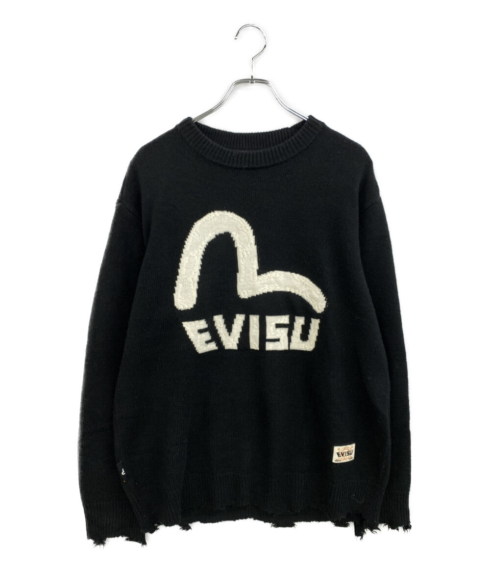 EVISU ニット カモメロゴニット メンズ SIZE S エヴィス