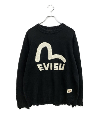 EVISU ニット カモメロゴニット メンズ SIZE S エヴィス