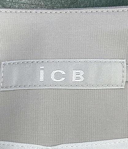 ICB ノーカラージャケット ベージュ レディース SIZE L アイシービー