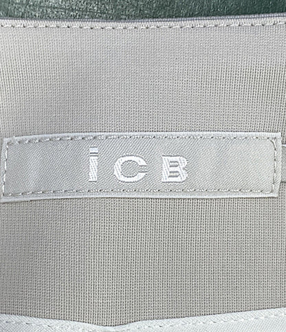 ICB ノーカラージャケット ベージュ レディース SIZE L アイシービー