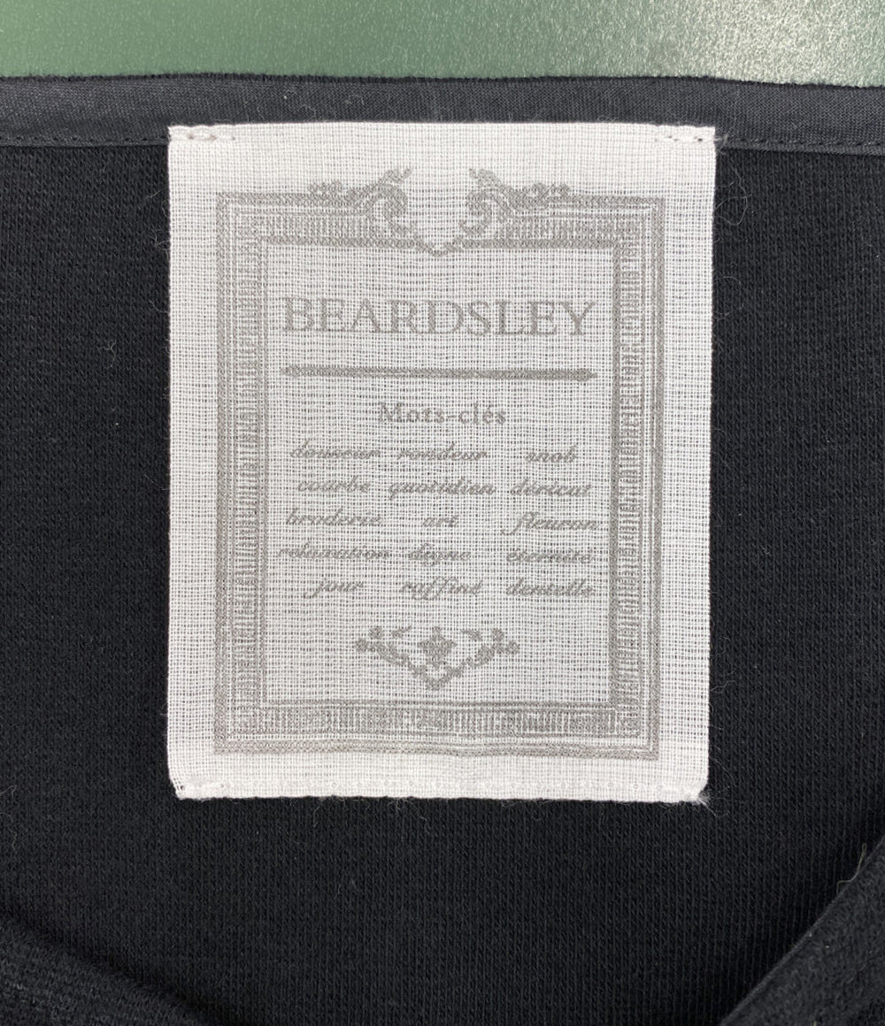 BEARDSLEY 裾レース切替ニット BLACK レディース SIZE F ビアズリー