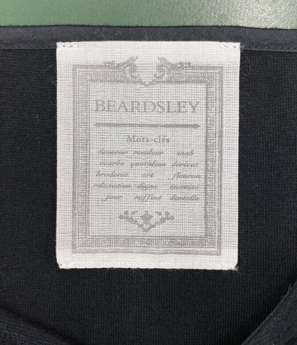 BEARDSLEY 裾レース切替ニット BLACK レディース SIZE F ビアズリー