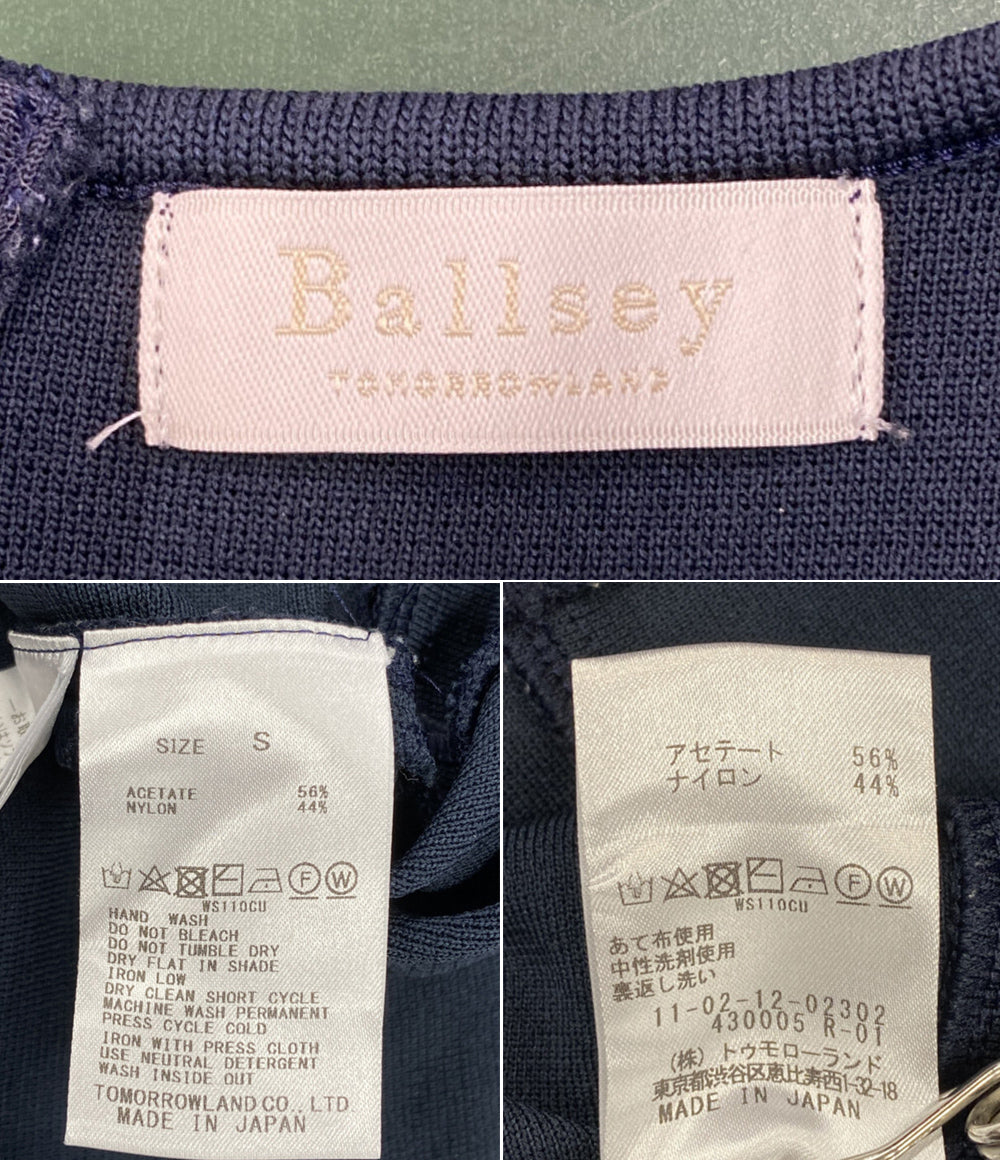 BALLSEY ノースリーブカットソー ネイビー レディース SIZE S ボールジー