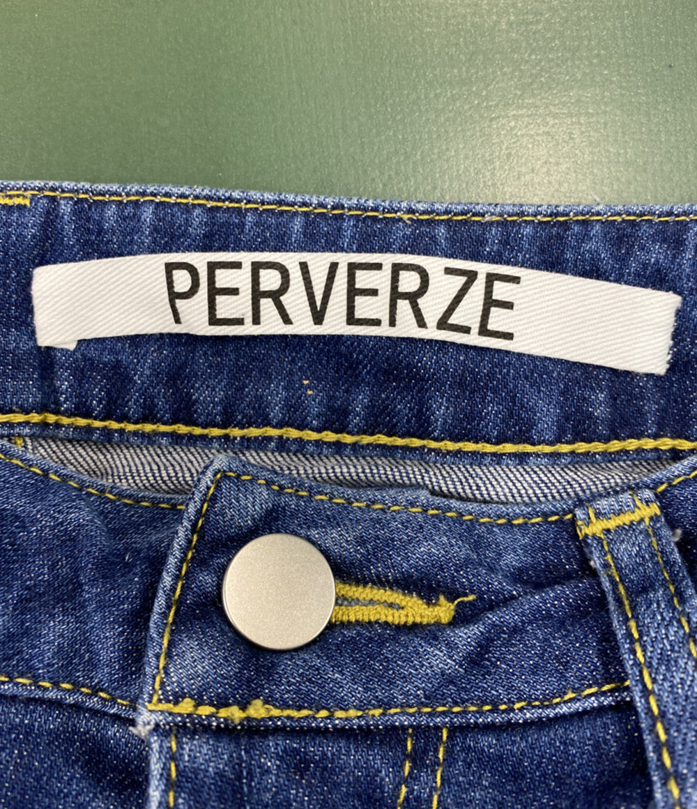 PERVERZE パーバーズ デニムパンツ ブルー 0123011401 レディース SIZE -