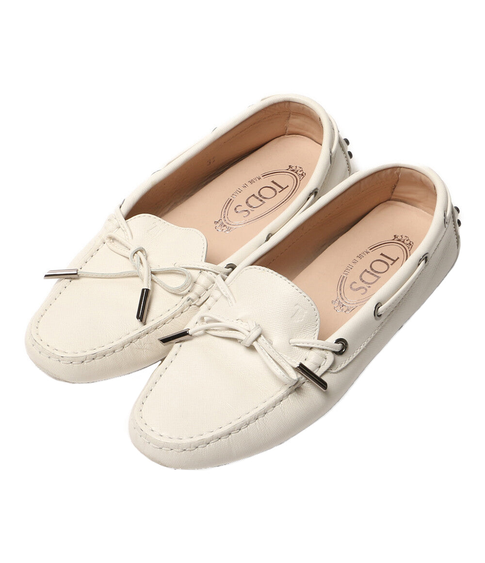 TOD'S ドライビングデッキシューズ ホワイト レディース SIZE 37 トッズ