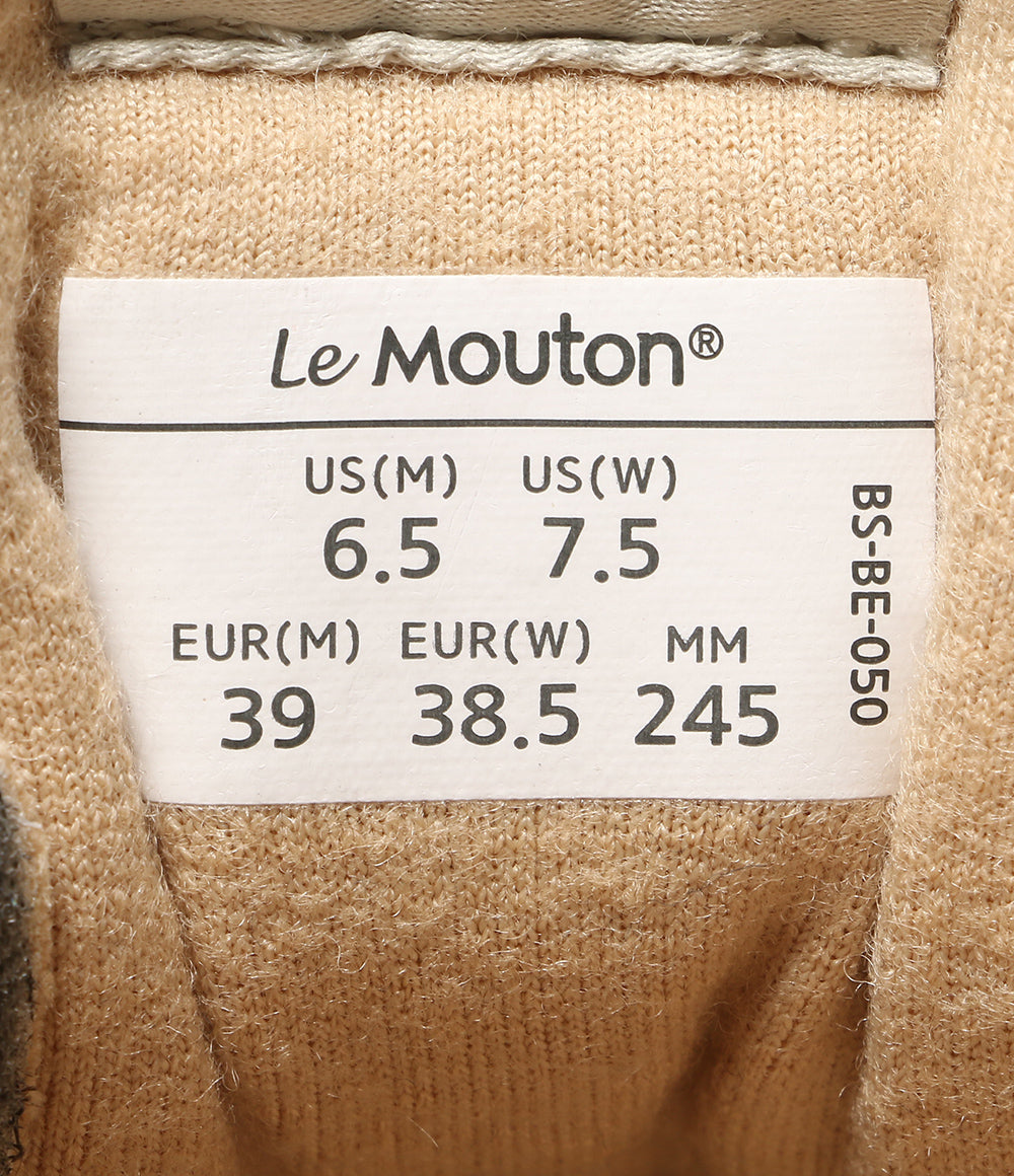 美品 LeMouton ルムトン スニーカー ダークネイビー レディース SIZE 24.5cm