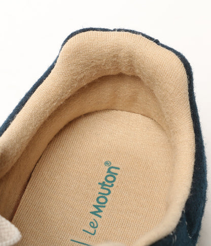 美品 LeMouton ルムトン スニーカー ダークネイビー レディース SIZE 24.5cm