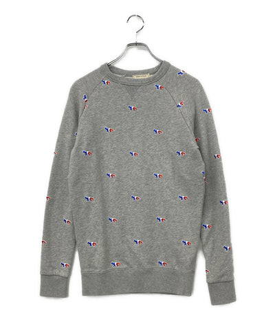 MAISON KITSUNE スウェットシャツ トリコロール フォックス刺繍 メンズ SIZE XXS メゾンキツネ