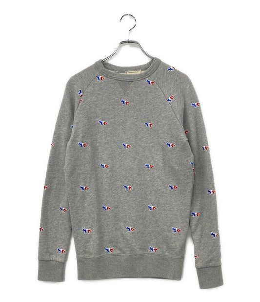 MAISON KITSUNE スウェットシャツ トリコロール フォックス刺繍 メンズ SIZE XXS メゾンキツネ