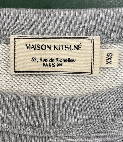 MAISON KITSUNE スウェットシャツ トリコロール フォックス刺繍 メンズ SIZE XXS メゾンキツネ