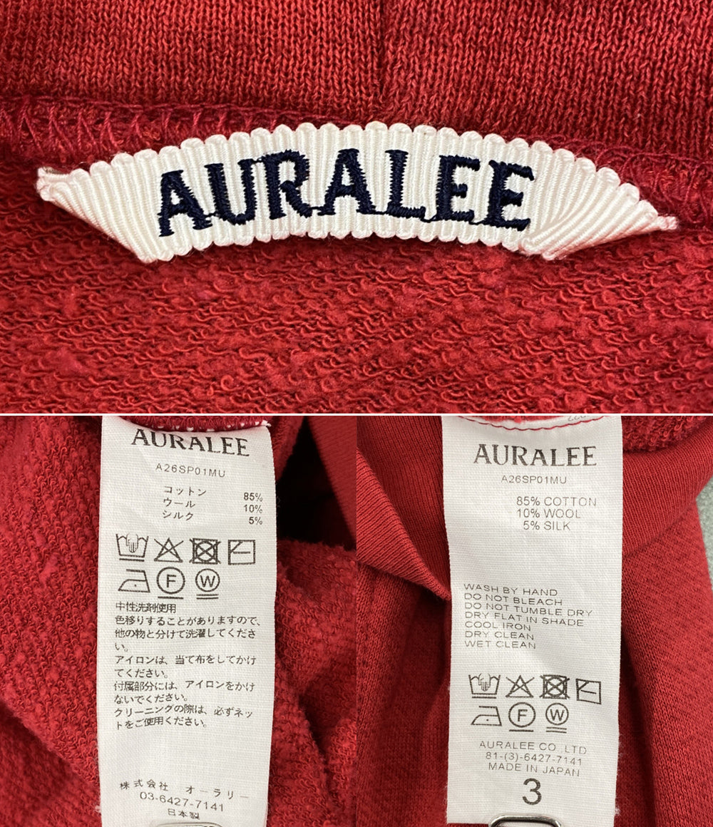 AURALEE スウェットパーカー HIGH TWIST LIGHT SWEAT ZIP PARKA 26SS メンズ SIZE 3 オーラリー