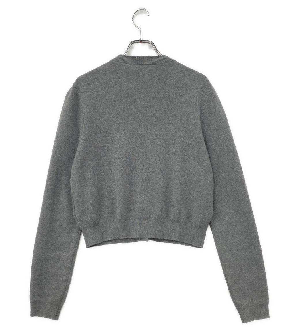 CABaN 長袖カーディガン グレー カシミア混 丸首 39-02-01-02002 レディース SIZE XS キャバン