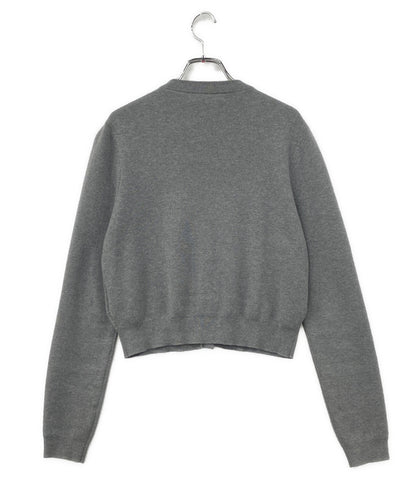 CABaN 長袖カーディガン グレー カシミア混 丸首 39-02-01-02002 レディース SIZE XS キャバン
