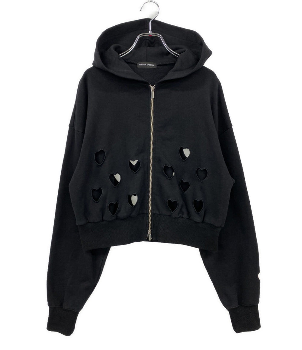 MAISON SPECIAL パーカー Many Heart Cutouts Hoodie レディース SIZE M メゾンスペシャル