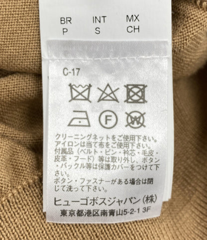HUGO BOSS タートルネックニット ベージュ メンズ SIZE S ヒューゴボス