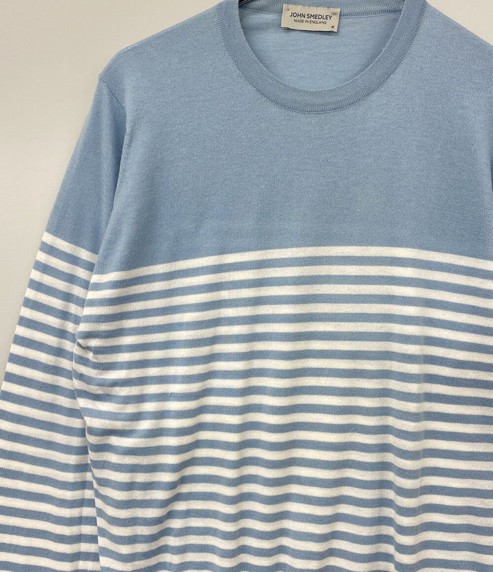 JOHN SMEDLEY 長袖ニット ボーダー シーアイランドコットン メンズ SIZE M ジョンスメドレー