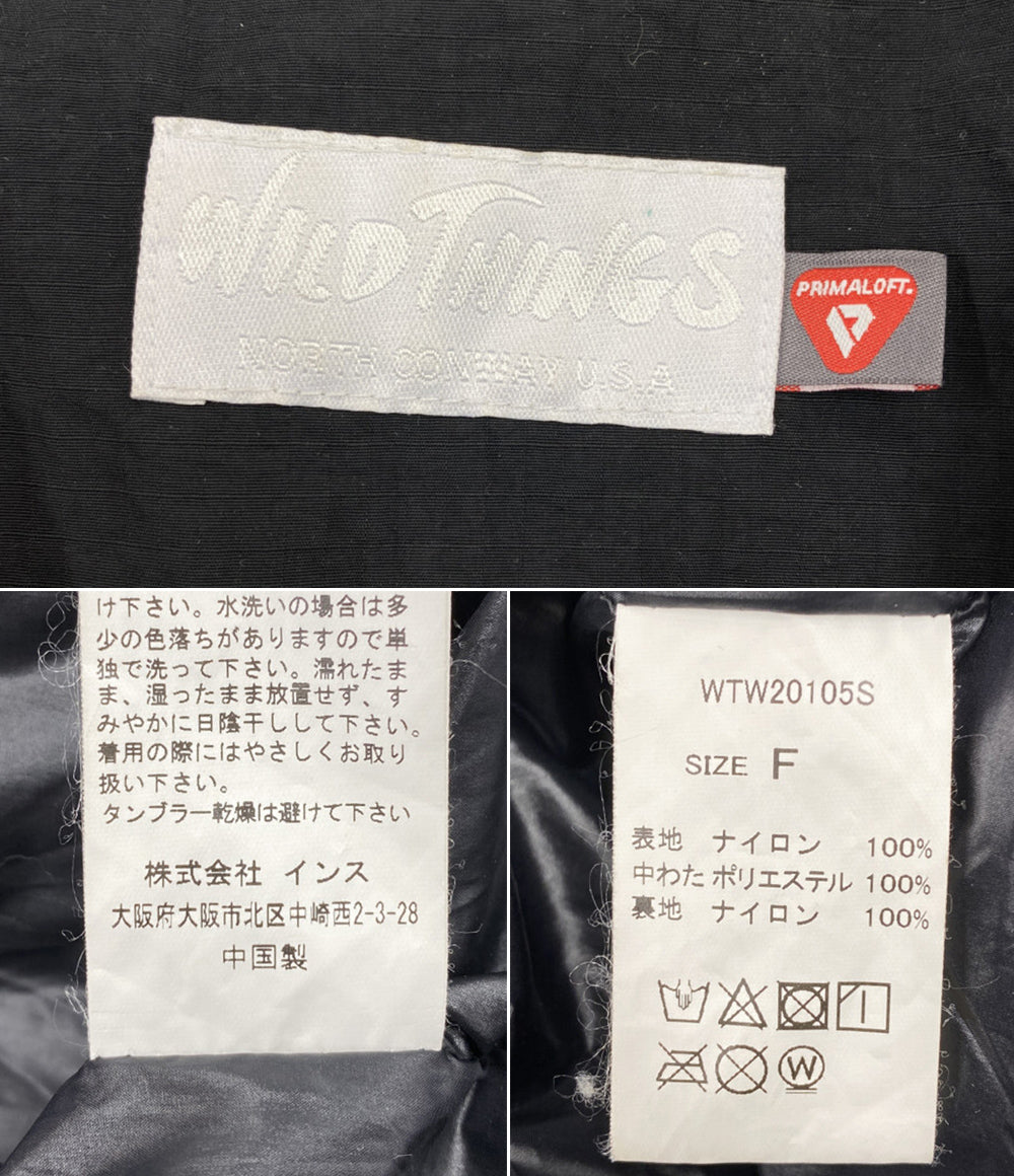 WILD THINGS キルティングジャケット 中綿入り ノーカラー WTW20105S レディース SIZE F ワイルドシングス