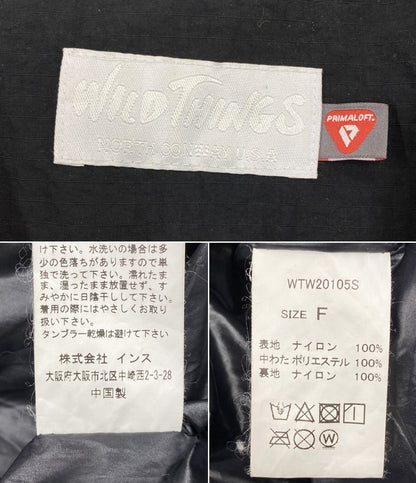 WILD THINGS キルティングジャケット 中綿入り ノーカラー WTW20105S レディース SIZE F ワイルドシングス