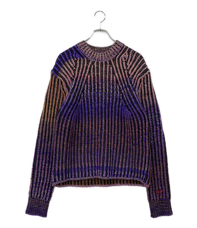 DIESEL 長袖ニット K-OAKLAND A04071 グラデーション メンズ SIZE S ディーゼル