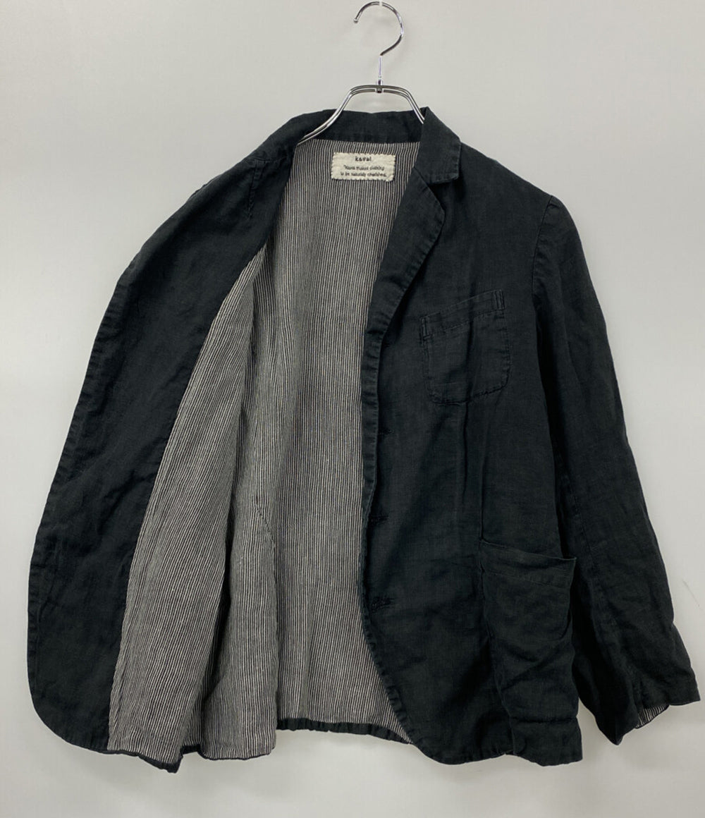 kaval カバル リネンシャツジャケット チャコール メンズ SIZE -