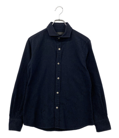 EPOCA UOMO 長袖シャツ ボタニカルジャガード 26SS メンズ SIZE 44 エポカウォモ