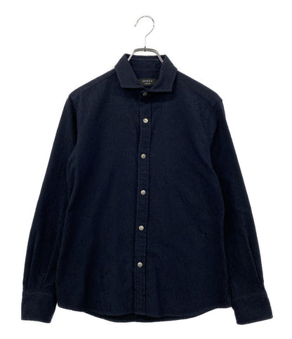 EPOCA UOMO 長袖シャツ ボタニカルジャガード 26SS メンズ SIZE 44 エポカウォモ