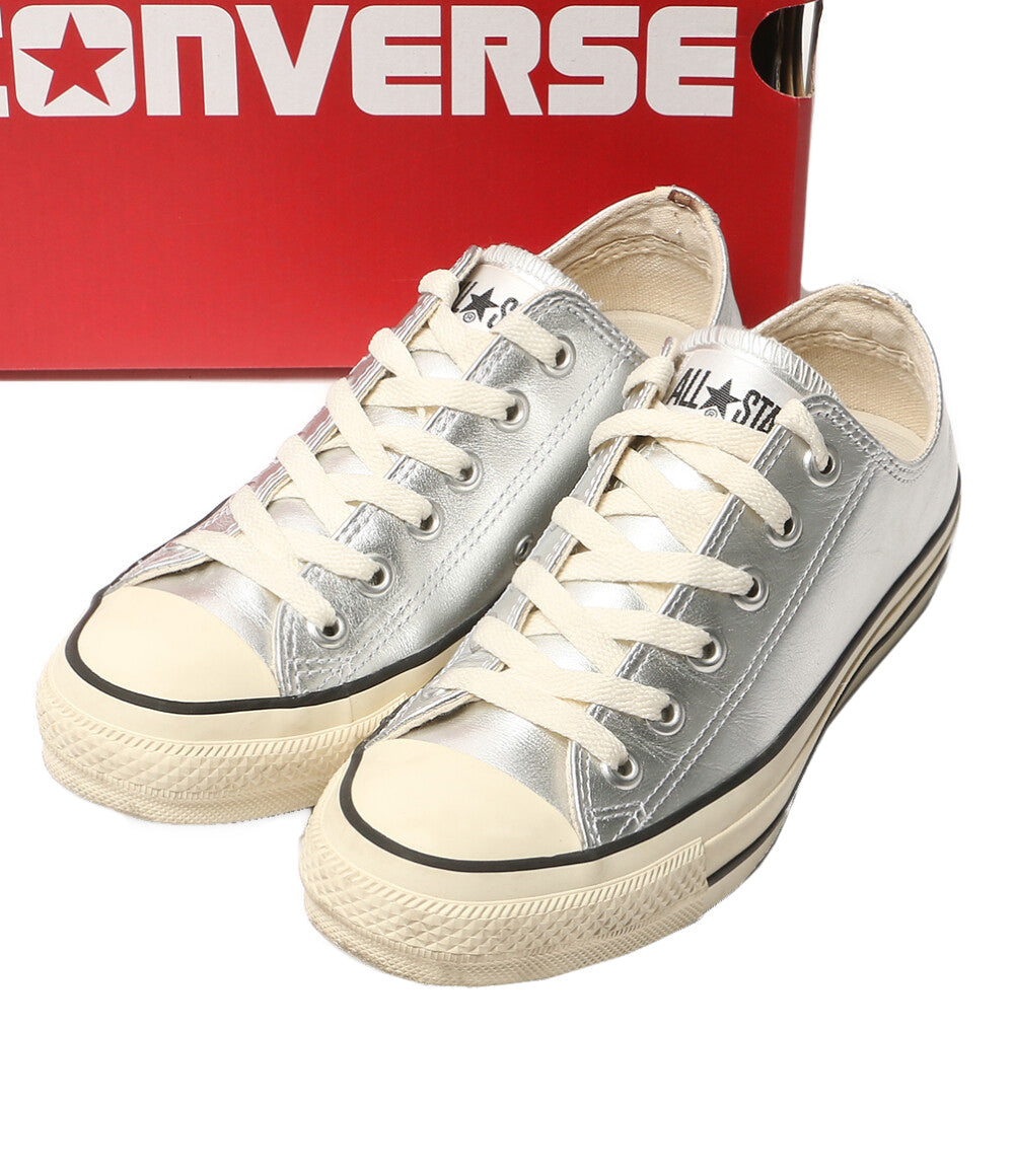 CONVERSE スニーカー LEATHER ALL STAR OX シルバー 31311890 レディース SIZE 23.5cm コンバース
