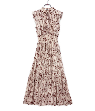 snidel プリーツノースリーブワンピース 花柄 ピンク レディース SIZE 1 スナイデル