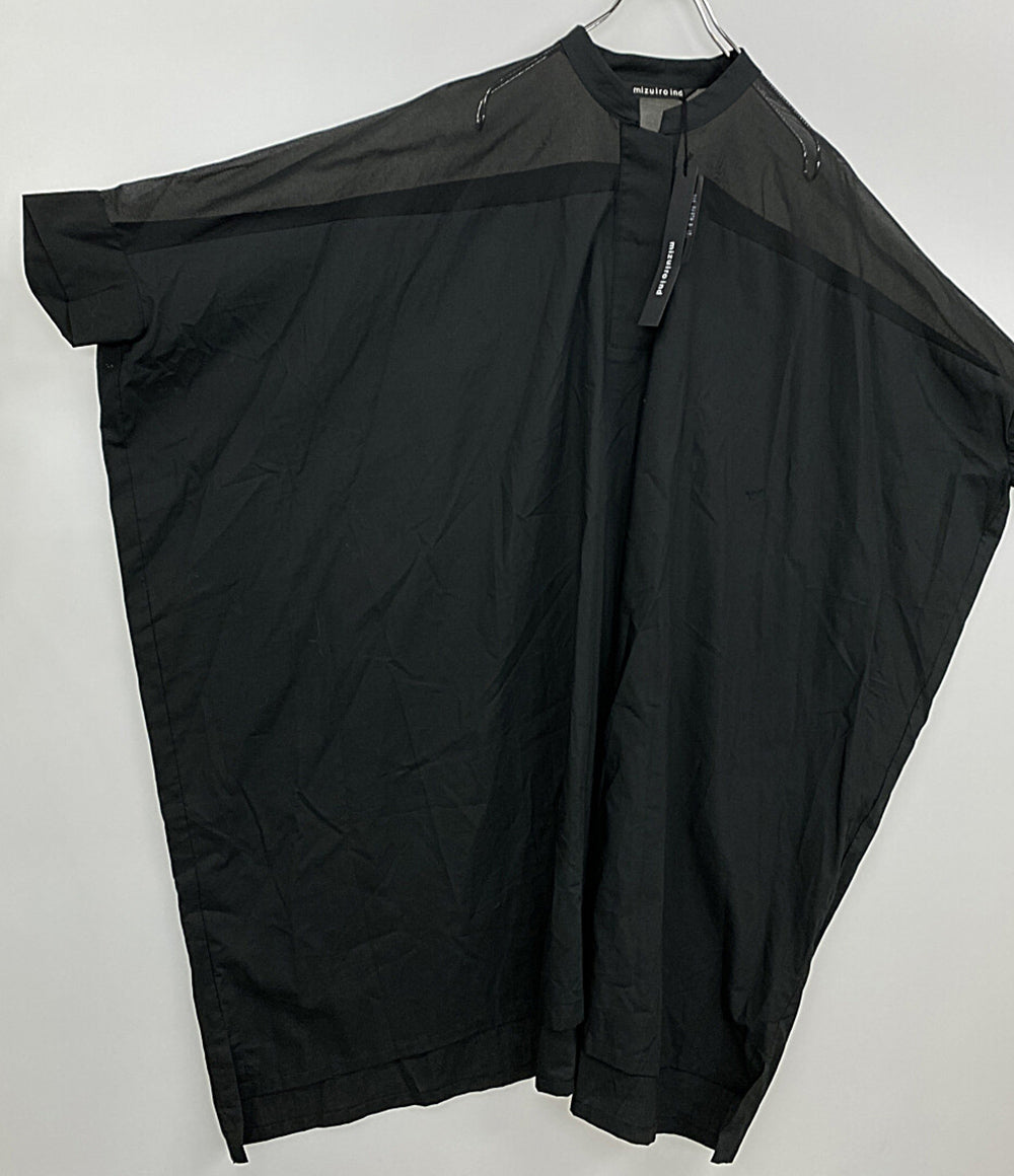 美品 mizuiroind 半袖シャツ ブラック レディース SIZE - ミズイロインド