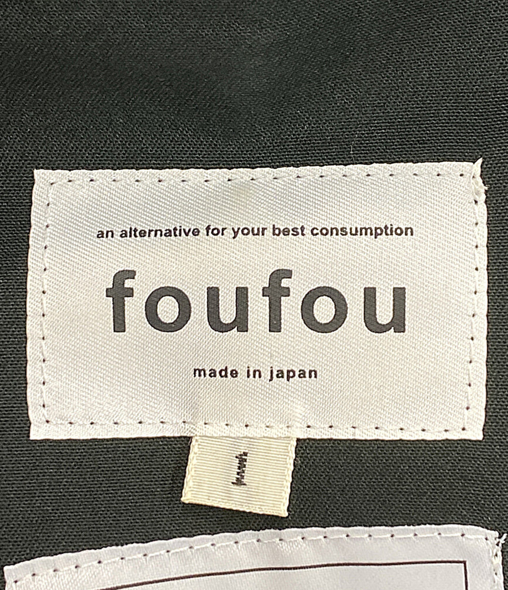 foufou フーフー 長袖ワンピース Big Collar Black Button Dress レディース SIZE 1