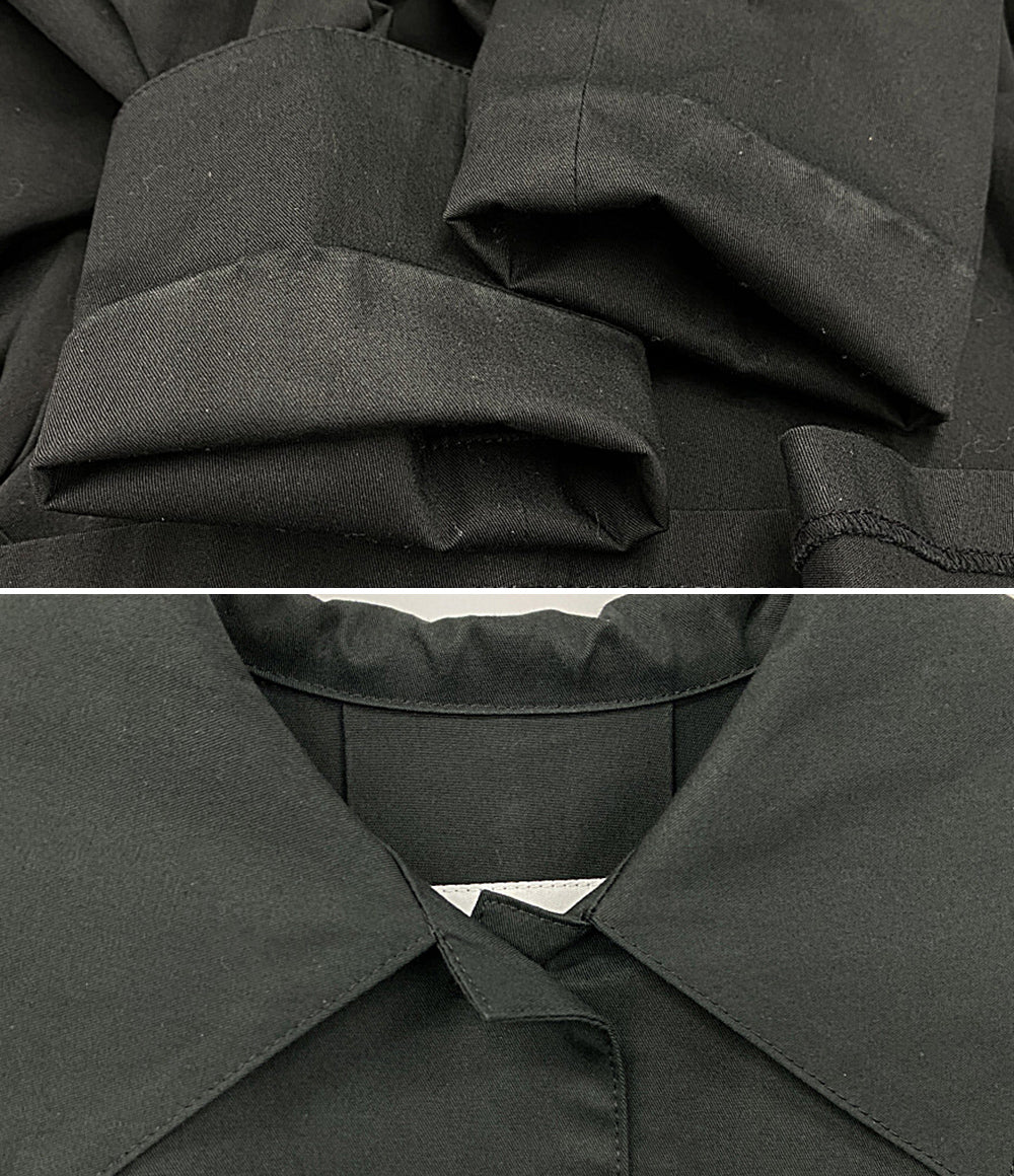 foufou フーフー 長袖ワンピース Big Collar Black Button Dress レディース SIZE 1