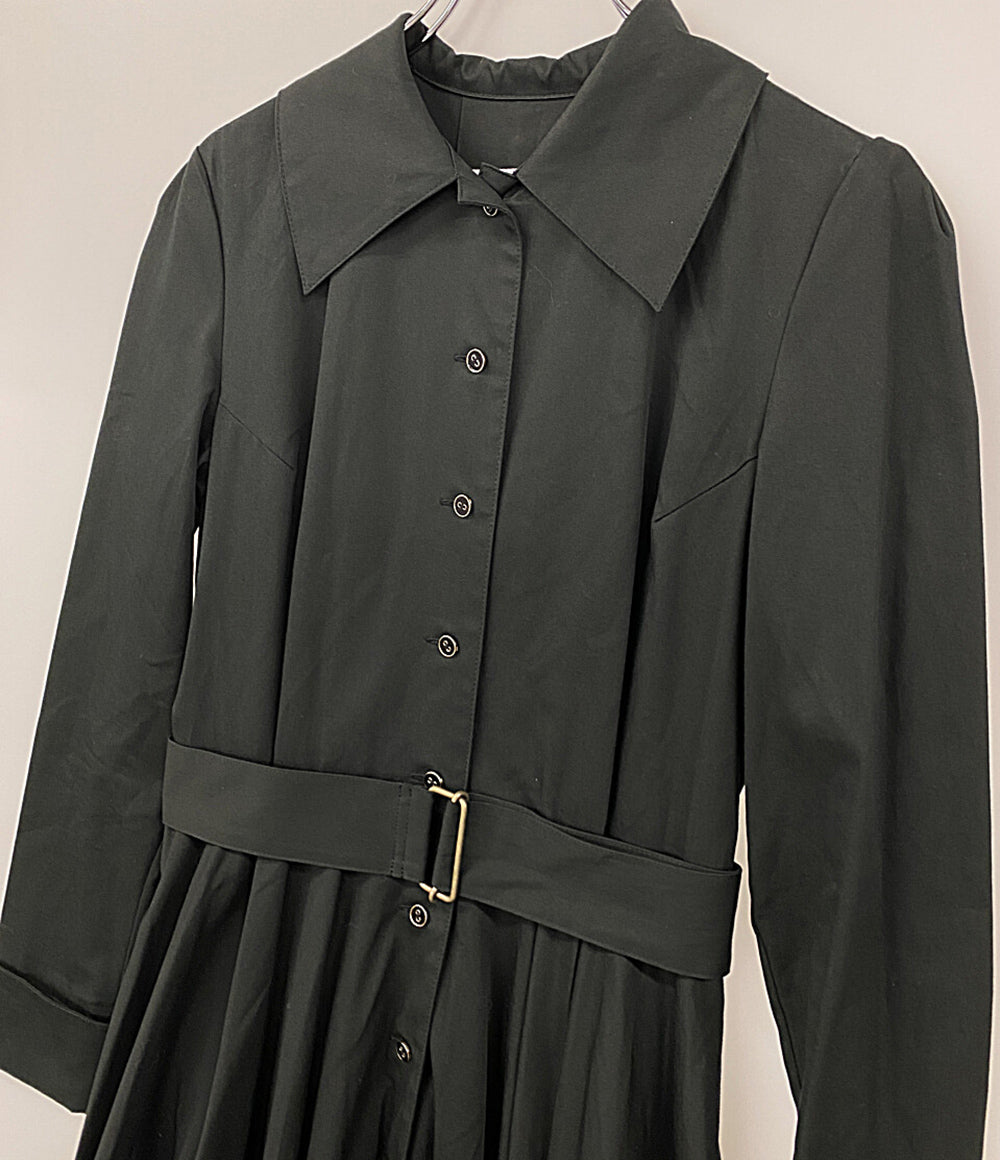 foufou フーフー 長袖ワンピース Big Collar Black Button Dress レディース SIZE 1