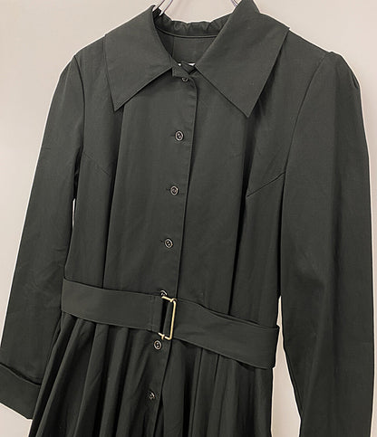 foufou フーフー 長袖ワンピース Big Collar Black Button Dress レディース SIZE 1