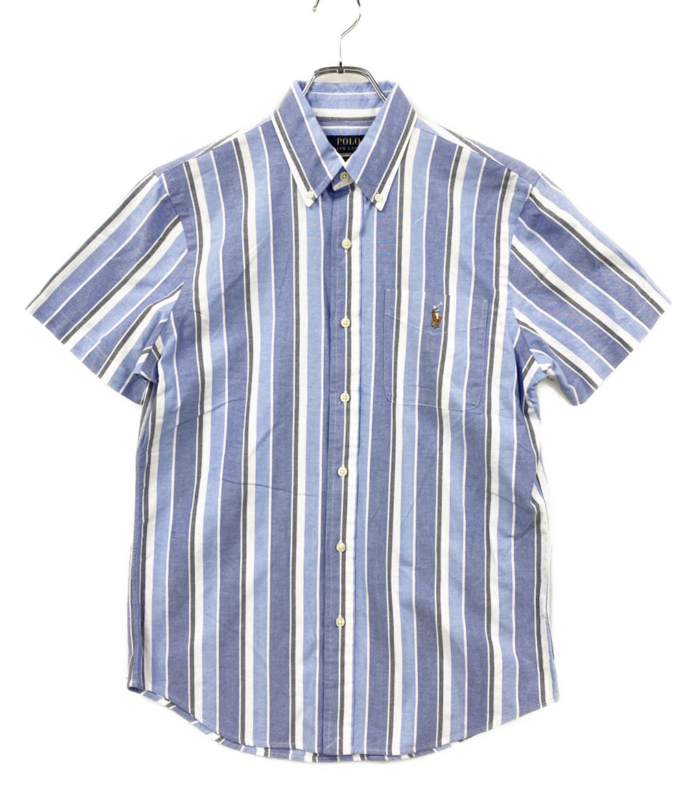 美品 POLO RALPH LAUREN 半袖シャツ クラシックフィット ストライプド オックスフォード メンズ SIZE S ポロ・ラルフローレン