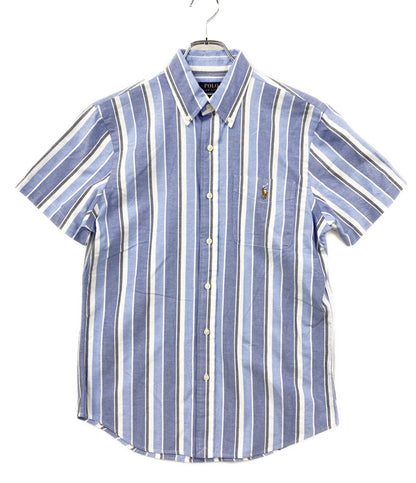 美品 POLO RALPH LAUREN 半袖シャツ クラシックフィット ストライプド オックスフォード メンズ SIZE S ポロ・ラルフローレン